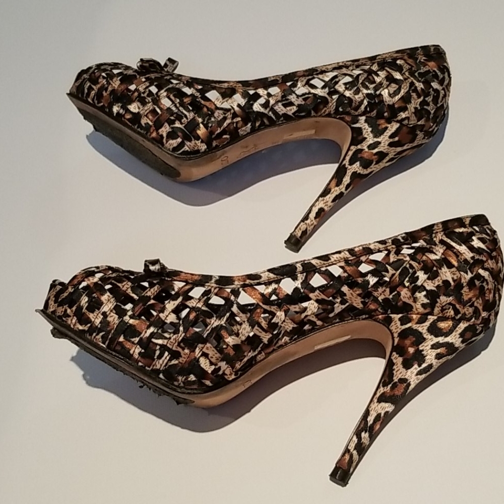 🐆 Leopard print satin shoes Aldo